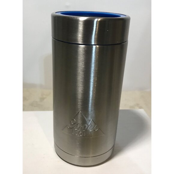 Coors Light Stainless Steel Insulated Can Cooler The Silver Bullet Tall Can - Picture 4 of 10